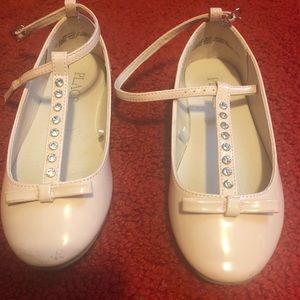 Light pink/rhinestone flats
